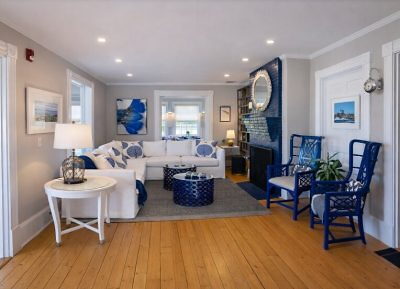 blue shutters lobby
