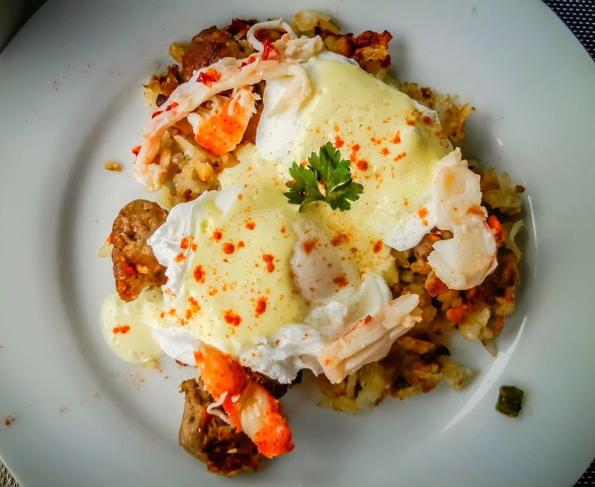 Maine Lobster and Sausage Hash with Poached Eggs and Lemony Hollandaise--ts-2017-03-16T16_45_03_190Z